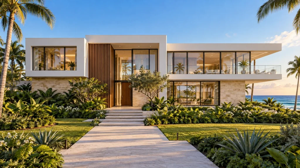 Azure Courtyard Residence — exterior, illustrative property