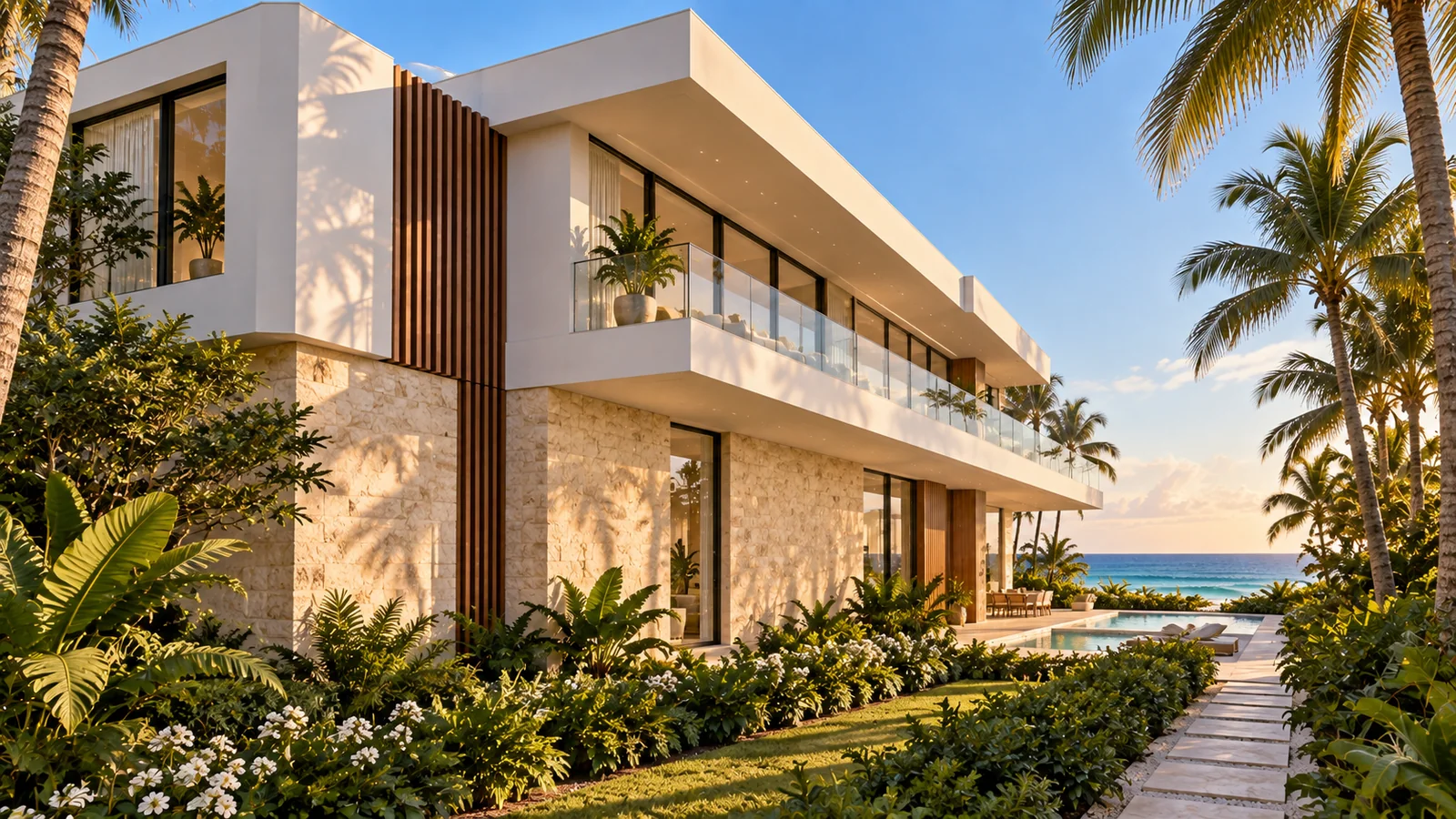 Azure Courtyard Residence — Right; illustrative view