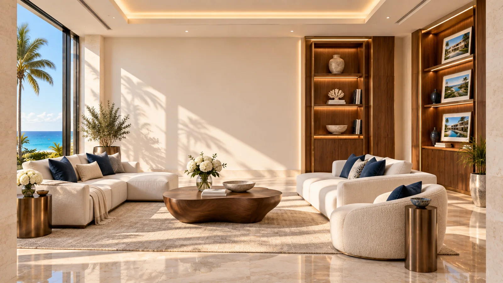 Florida Estate — listings; AI-generated illustrative architecture